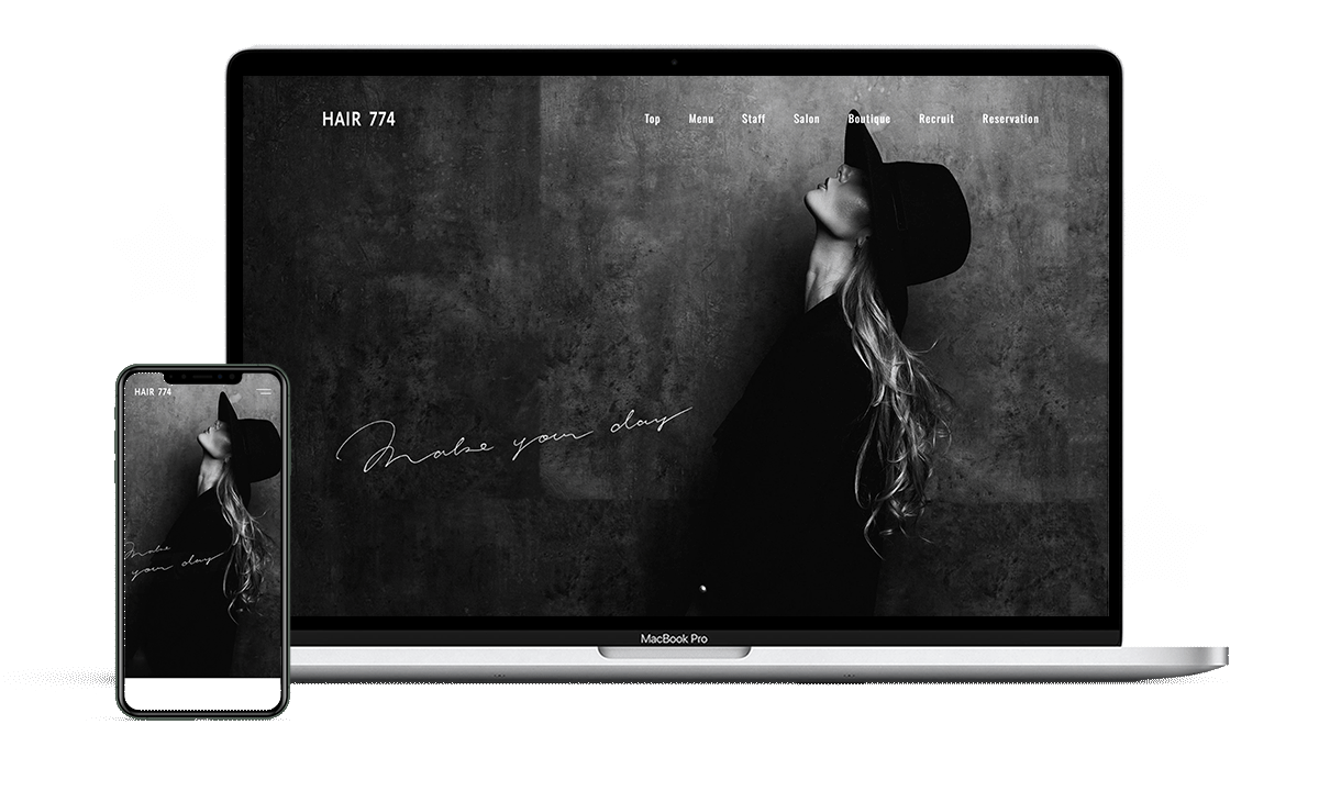 ヘアサロンWebサイト/ホームページ制作